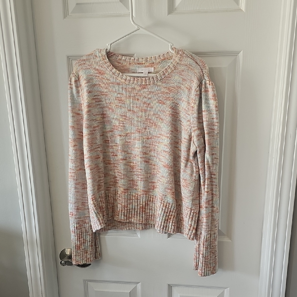 Cozy Knit Crew Multicolor Neck Sweater